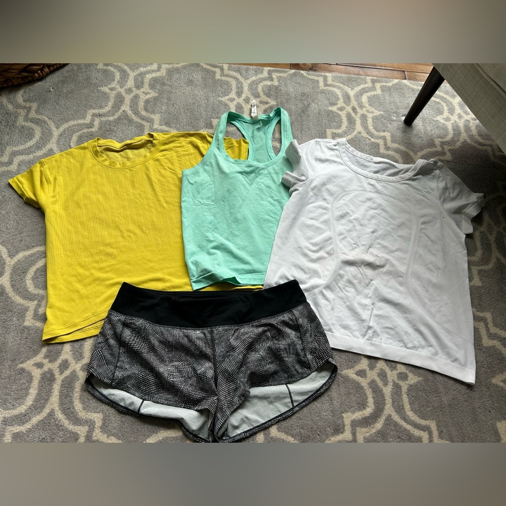Lululemon Size 10 Women’s Summer Lot of Shorts and Tshirts